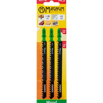 Magnum Sähkötyökalujen Tarvikkeet-Pistosahanterä 4,0 / 132 Mm 3 Kpl HCS