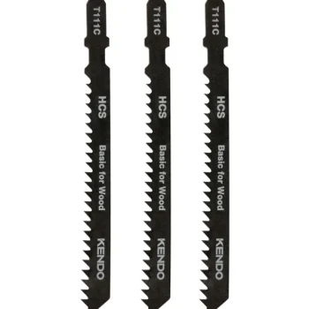 Kendo Sähkötyökalujen Tarvikkeet-Pistosahanterä 4 X 100 Mm Puulle Ja Metallille 3 Kpl HCS