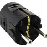 Harju Sähköasennustarvikkeet-Pistotulppa Maadoitettu Musta