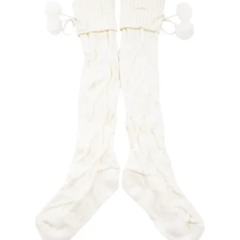 Miny Naisten Sukat Ja Sukkahousut-Pitkävartiset Neulossukat Luonnonvalkoinen 37/39