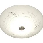 Aneta Lighting Sisävalaisimet-Plafondi Skrift 50 Cm, Valkoinen/teräs