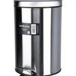 Kotikulta Roskakorit Ja Lajitteluastiat^Poljinroskakori 12 L Teräs