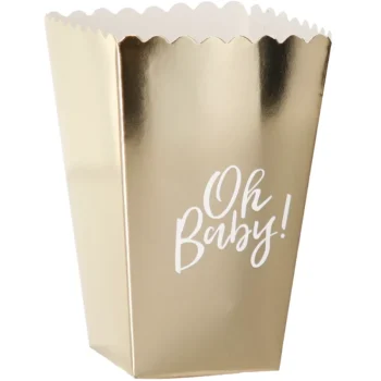 Let's Party Teemajuhlat-Popcornkippo 6 Kpl Oh Baby