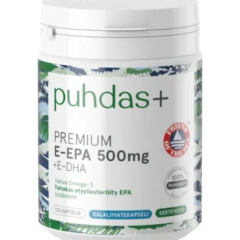 Puhdas+ Terveysravinteet Ja -valmisteet^Premium E-EPA 500 Mg 100 Kaps + E-DHA