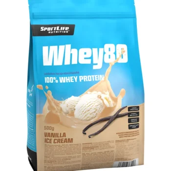 Sportlife Urheiluravinteet Ja Valmisteet^Proteiinijauhe 500 G Whey80 Vanilla Ice Cream