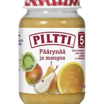 Piltti Lastenruoka-ateriat Ja Välipalat^Päärynää Ja Mangoa  190 G 5 Kk