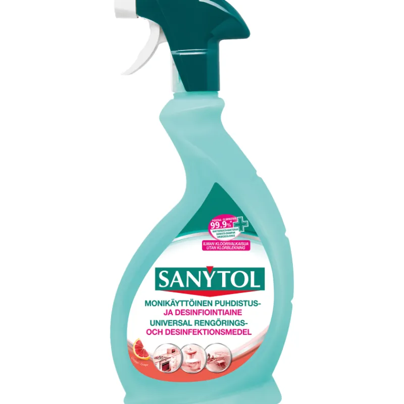 puhdistus-ja-desinfiointiaine-zgGeWBBI-0.webp Sanytol Kodin Puhdistusaineet Ja Ilmanraikastimet^Puhdistus- Ja Desinfiointiaine 500 Ml Greippi