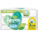 Pampers Vaipat Ja Puhdistuspyyhkeet^Puhdistuspyyhe 144 Kpl Harmonie Aqua