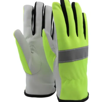 Soft Touch Työvaatteet-Pukinnahkakäsine Vuorellinen Keltainen