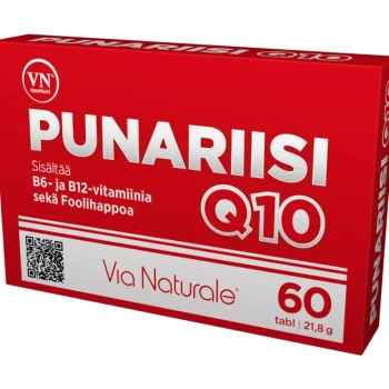 Via Naturale Terveysravinteet Ja -valmisteet^Punariisi Q10 60 Kpl