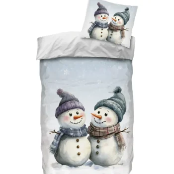 Skybrands Vuodevaatteet-Pussilakanasetti 150 X 210 Cm Lumiukot
