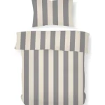 Kotikulta Vuodevaatteet-Pussilakanasetti 150 X 210 Cm Block Stripe Harmaa