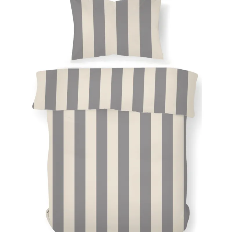 pussilakanasetti-kotikulta-150-CIcFsesG-0.webp Kotikulta Vuodevaatteet-Pussilakanasetti 150 X 210 Cm Block Stripe Harmaa