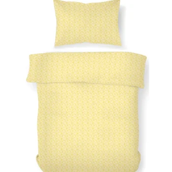 Kotikulta Vuodevaatteet-Pussilakanasetti 150 X 210 Cm Yellow Flower