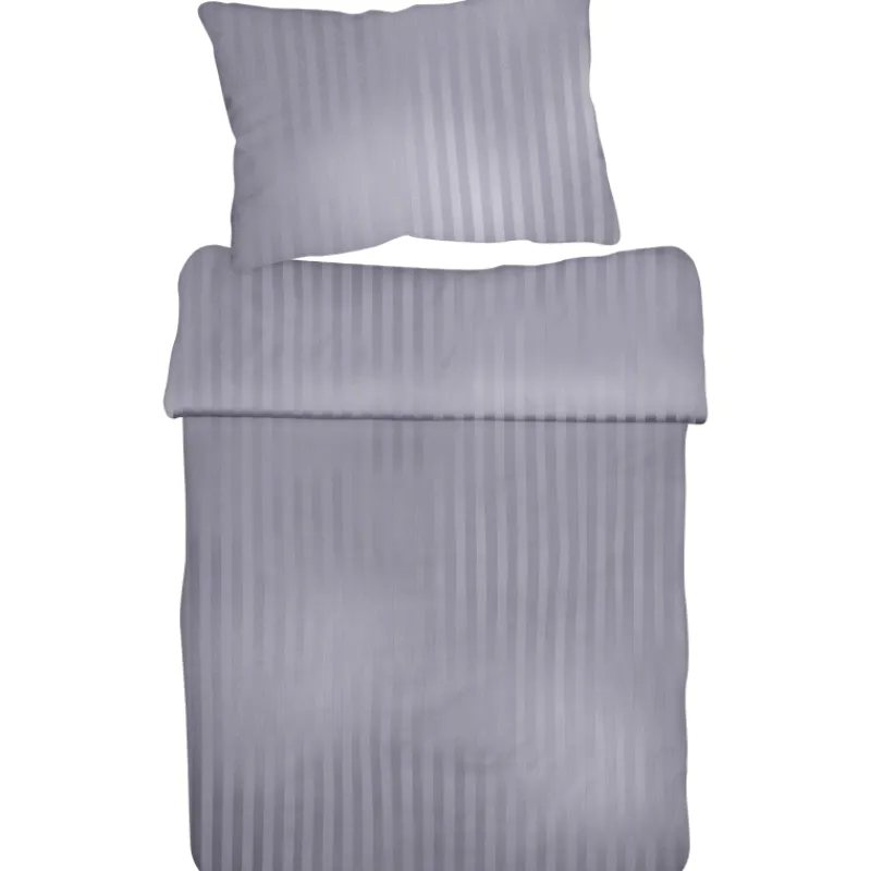 pussilakanasetti-kotikulta-sel-ZRtBPgwQ-0.webp Kotikulta Selected Vuodevaatteet-Pussilakanasetti 150 X 210 Cm Raita Puuvillasatiini Harmaa