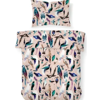 Nordic Tricot By Ivana Helsinki Vuodevaatteet-Pussilakanasetti Nordic Tricot 150 X 210 Cm Paratiisilinnut