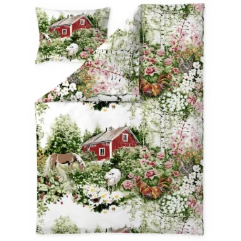 Vallila Vuodevaatteet-Pussilakanasetti 150 X 210 Cm Mansikkapaikka