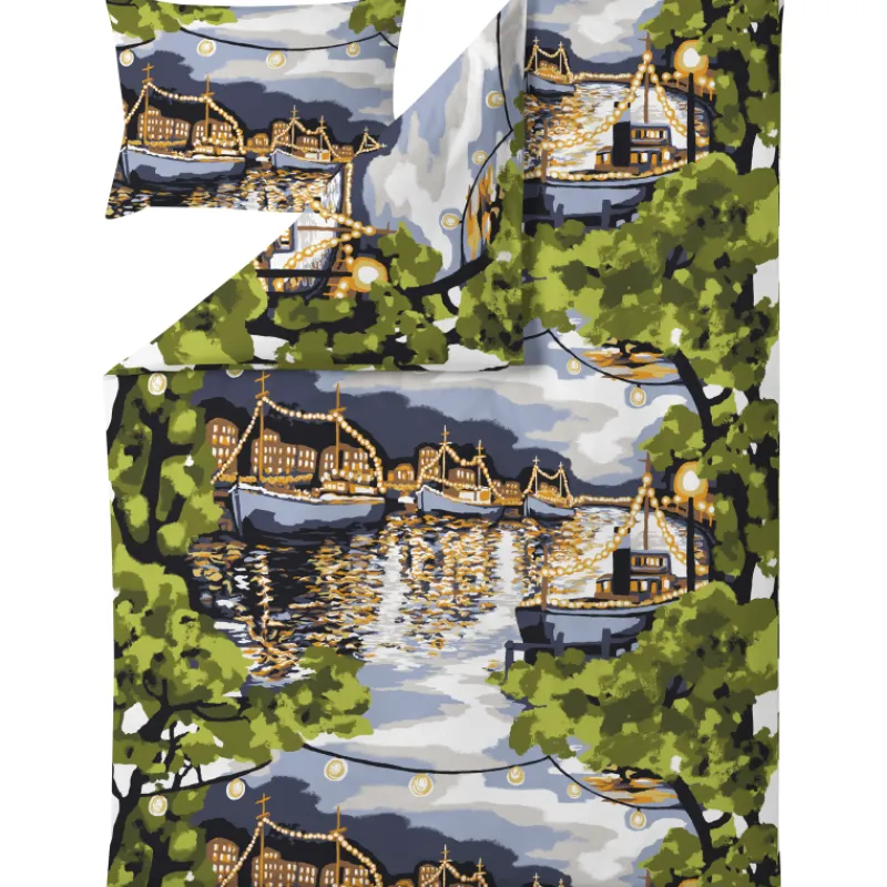 pussilakanasetti-vallila-150-x-QwGyEaBQ-0.webp Vallila Vuodevaatteet-Pussilakanasetti 150 X 210 Cm Ilta Vihreä