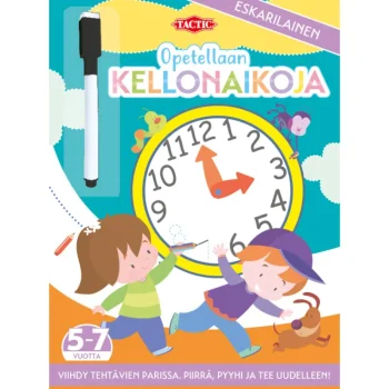 Tactic Lasten Kirjat^Puuhakirja Opetellaan Kellonaikoja