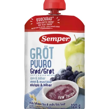 Semper Lasten Puurot^Puuro 120 G Mustikka-omena 6 Kk