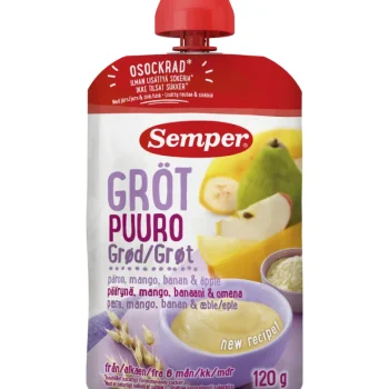 Semper Lasten Puurot^Puuro 120 G Päärynä-mango 6 Kk
