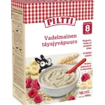 Piltti Lasten Puurot^Puurojauhe 450 G Vadelmainen 8 Kk