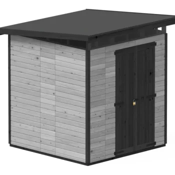 Upyard Piharakennukset-Puutarhavaja Strongbox XL, 203 X 203 X 230 Cm, Harmaa/musta