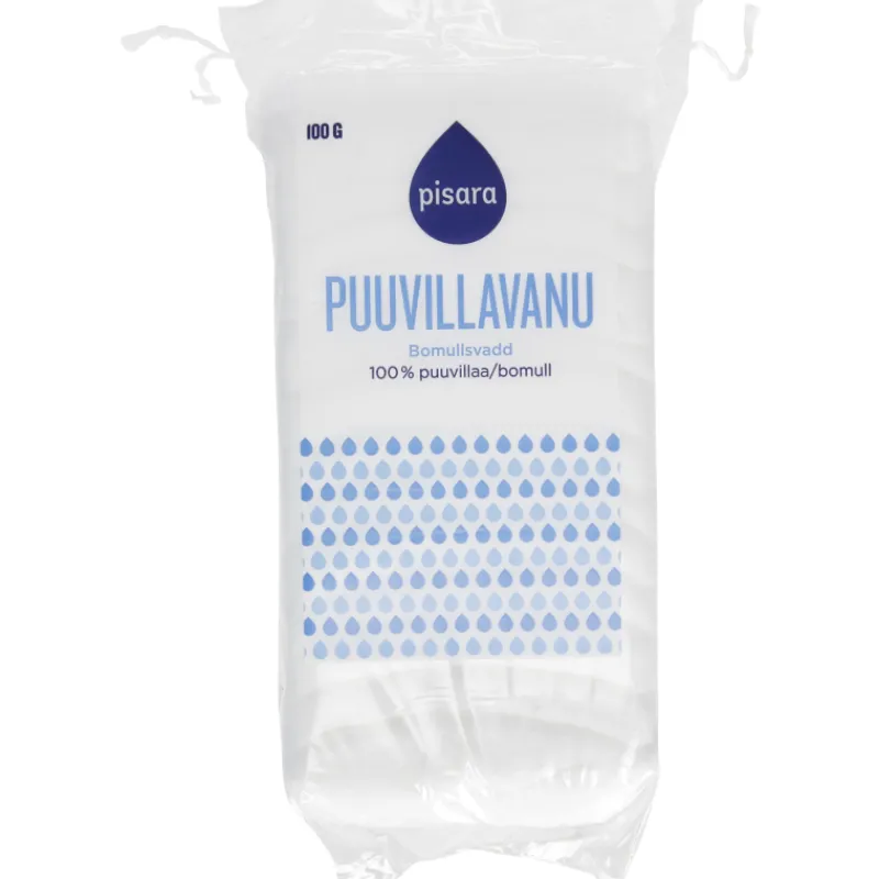 puuvillavanu-pisara-100-g-GrFmZAch-0.webp Pisara Hyvinvointi- Ja Terveydenhoitotarvikkeet^Puuvillavanu 100 G
