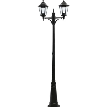 Airam Ulkovalaisimet-Pylväsvalaisin Kartano PKK-2-U E27 Max 2 X 100 W Musta