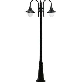 Airam Ulkovalaisimet-Pylväsvalaisin Kartano PKT-2-U E27 Max 2 X 100 W Musta