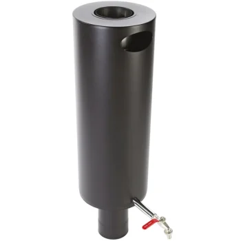 Pisla Kiuas- Ja Takkatarvikkeet-Pyöreä Vesisäiliö 25 L, Musta