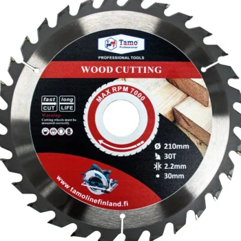 Tamo Professional Sähkötyökalujen Tarvikkeet-Pyörösahanterä 210 Mm X 30T X 30 Mm