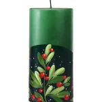 Kotikulta Kynttilänjalat Ja Kynttilät-Pöytäkynttilä 15 Cm Puolukka