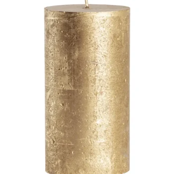 Kotikulta Kynttilänjalat Ja Kynttilät-Pöytäkynttilä 68 X 130 Mm Rustic Metalli Kulta