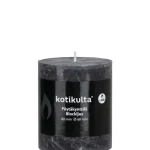 Kotikulta Kynttilänjalat Ja Kynttilät-Pöytäkynttilä 68 X 80 Mm Rustic Antrasiitti