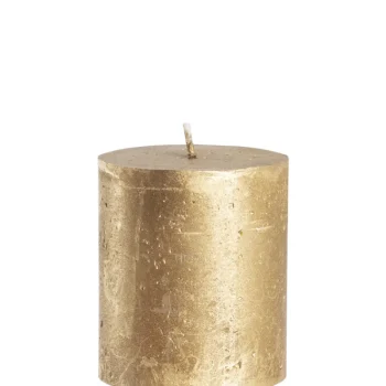 Kotikulta Kynttilänjalat Ja Kynttilät-Pöytäkynttilä 68 X 80 Mm Rustic Metalli Kulta