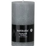 Kotikulta Kynttilänjalat Ja Kynttilät-Pöytäkynttilä Rustic 13 X 6,8 Cm Vaaleanharmaa