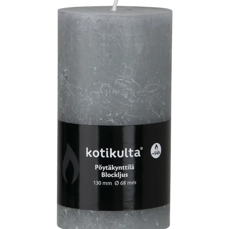 pytkynttil-kotikulta-rustic-13-AOkOxoxM-0.webp Kotikulta Kynttilänjalat Ja Kynttilät-Pöytäkynttilä Rustic 13 X 6,8 Cm Vaaleanharmaa