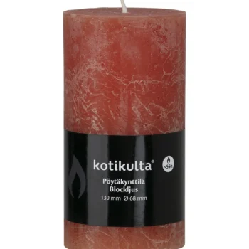 Kotikulta Kynttilänjalat Ja Kynttilät-Pöytäkynttilä Rustic 7 X 13 Cm