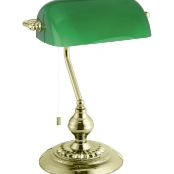 Eglo Sisävalaisimet-Pöytävalaisin Banker E27 Vihreä/messinki