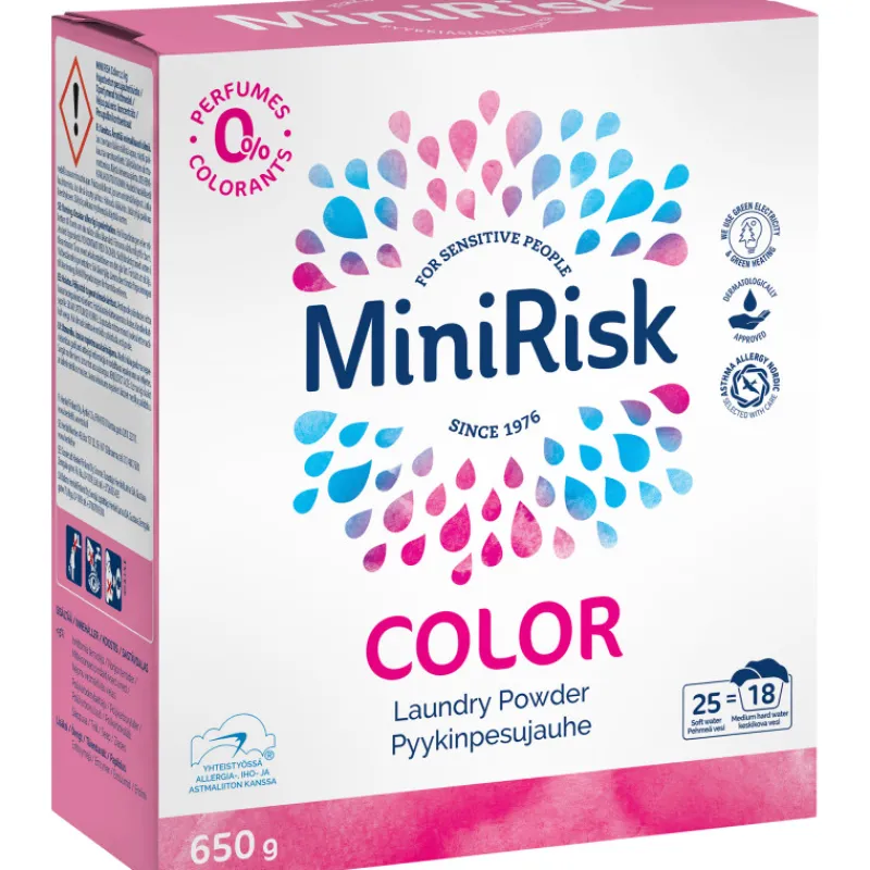 pyykinpesujauhe-mini-risk-650-NFhJIyBF-0.webp Mini Risk Pyykinpesu- Ja Huuhteluaineet^Pyykinpesujauhe 650 G Color