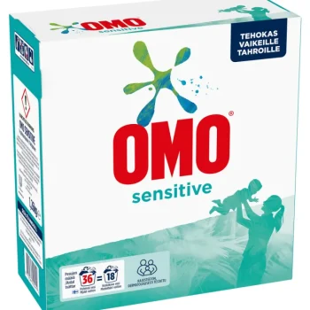 Omo Pyykinpesu- Ja Huuhteluaineet^Pyykinpesujauhe 1,26 Kg Sensitive