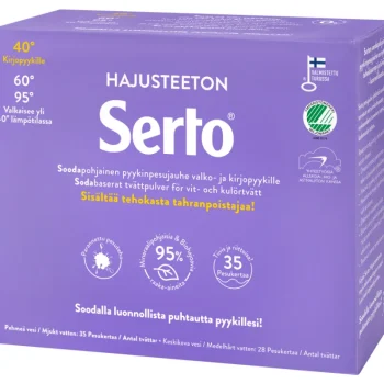 Serto Pyykinpesu- Ja Huuhteluaineet^Pyykinpesujauhe 1,35 Kg Hajusteeton