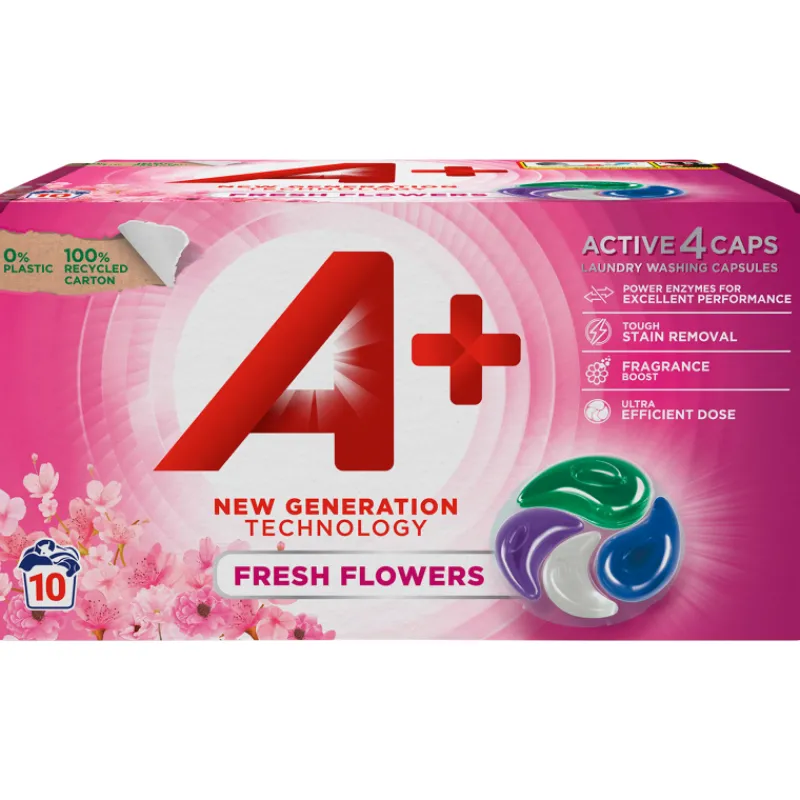 pyykinpesukapselit-a-10-kpl-ac-pvnzuFQy-0.webp A+ Pyykinpesu- Ja Huuhteluaineet^Pyykinpesukapselit 10 Kpl Active4 Fresh Flowers