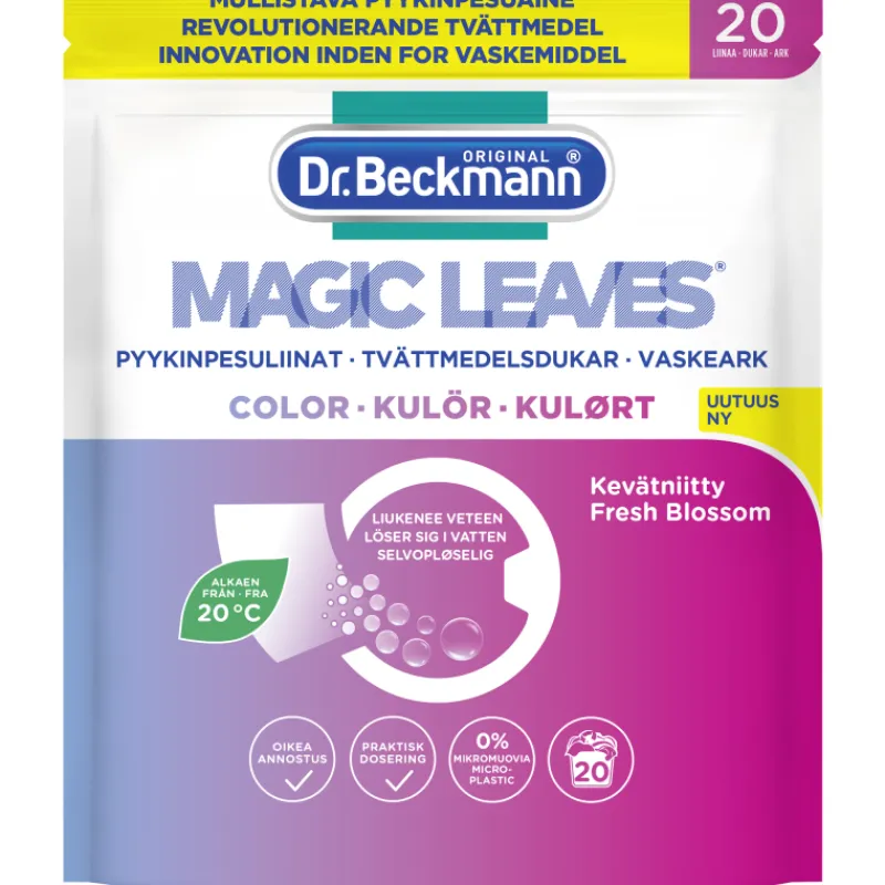 pyykinpesuliina-dr-beckmann-20-eCmzYYqZ-0.webp Dr Beckmann Pyykinpesu- Ja Huuhteluaineet^Pyykinpesuliina 20 Kpl Magic Leaves Colour