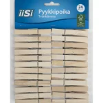 Iisi Vaatehuolto Ja -säilytys^Pyykkipoika 24 Kpl Puu