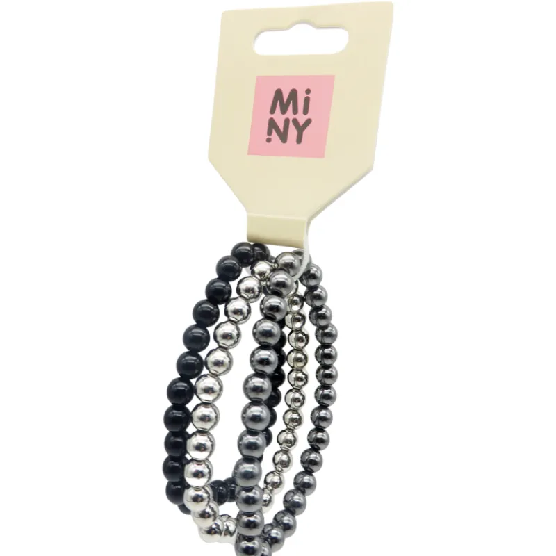 rannekoru-miny-3-kpl-hopeanvri-GvsgVUXk-0.webp Miny Korut Ja Kellot^Rannekoru 3 Kpl Hopeanvärinen/musta