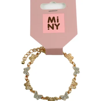 Miny Korut Ja Kellot^Rannekoru Perhoset Kullan-/hopeanvärinen