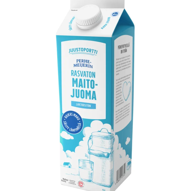 rasvaton-maitojuoma-juustoport-zwWSehiq-0.webp Juustoportti Erikoismaidot^Rasvaton Maitojuoma 1 L Perhemeijerin Laktoositon UHT