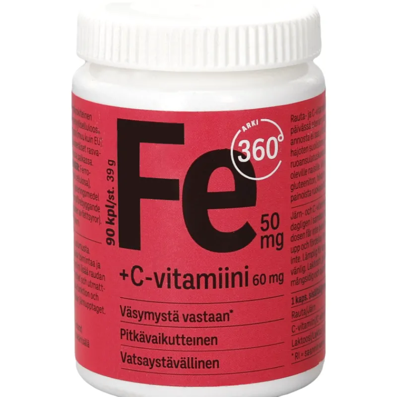 rauta-c-arki-360u00b0-90-kpl-IDeHTqBt-0.webp Arki 360u00b0 Terveysravinteet Ja -valmisteet^Rauta + C 90 Kpl